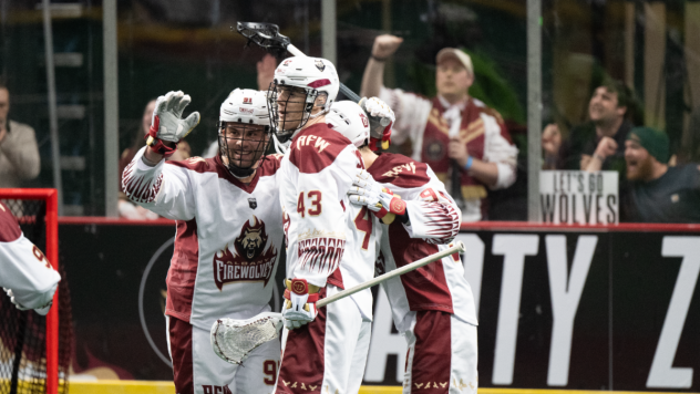 Albany FireWolves celebrate a goal
