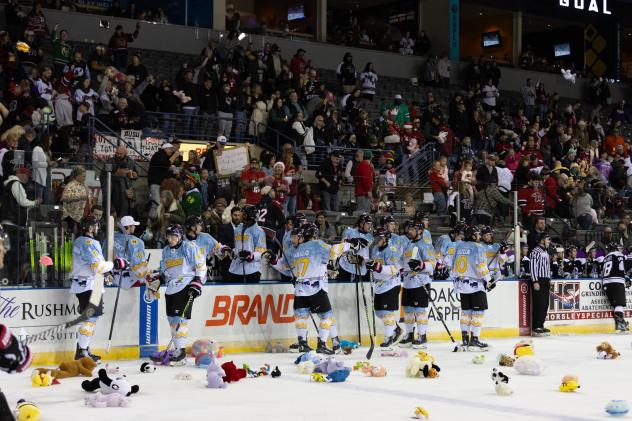 Rapid City Rush on Teddy Bear Toss Night