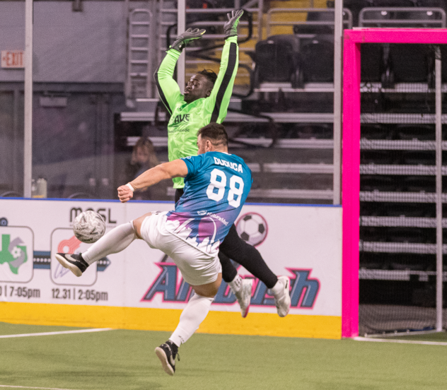 St. Louis Ambush forward Duduca Carvalho vs. the Milwaukee Wave