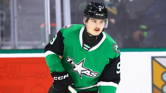 Texas Stars forward Justin Hryckowian