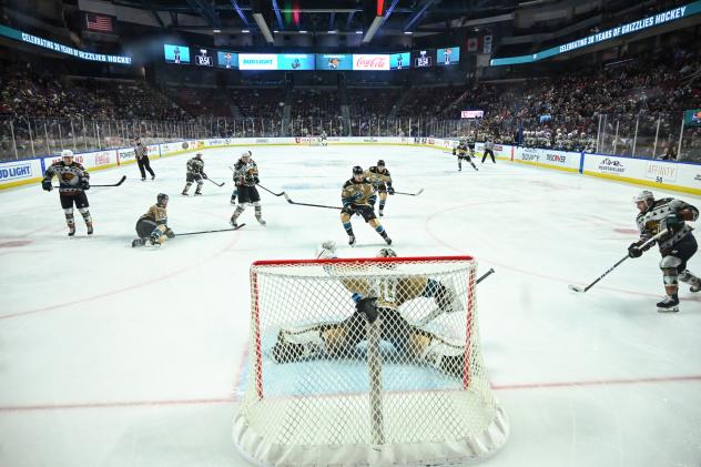 Tahoe Knight Monsters battle the Utah Grizzlies