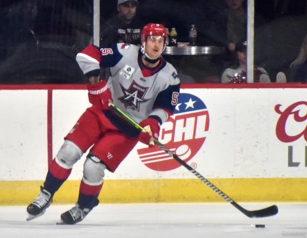 Allen Americans defenseman Hudson Wilson