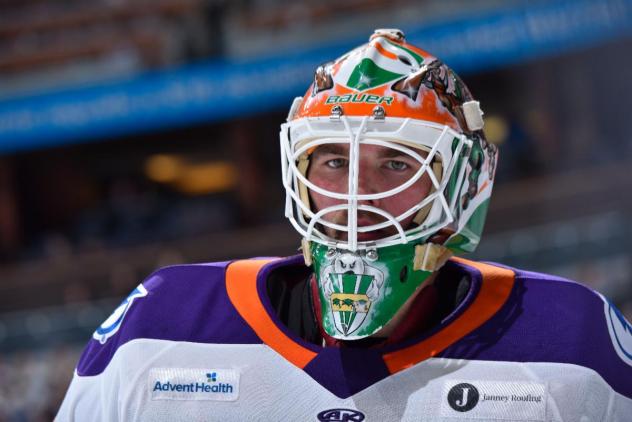 Orlando Solar Bears goaltender Alexis Gravel