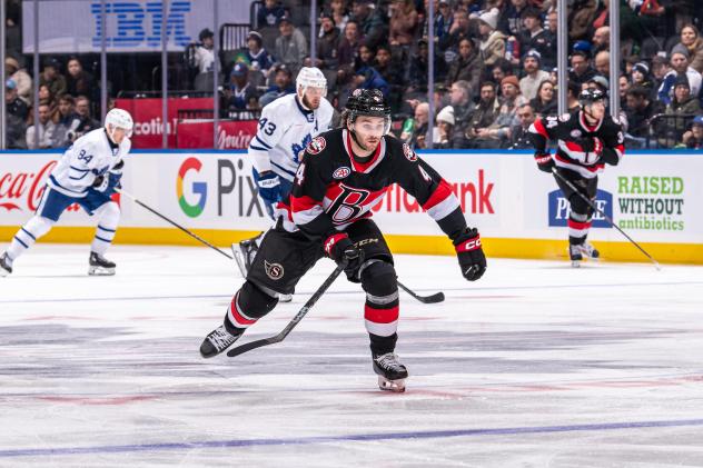 Belleville Senators defenceman Jeremy Davies vs. the Toronto Marlies