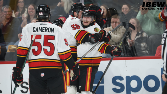 Indy Fuel's Chris Cameron and Lucas Brenton on game night