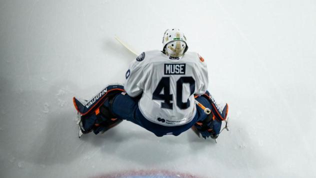 Worcester Railers' John Muse on the ice