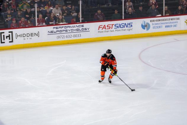 Kansas City Mavericks' Nate Knoepke on the ice