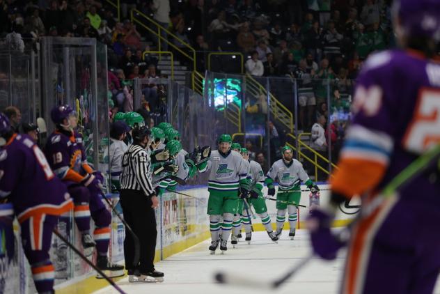 Florida Everblades take a victory lap