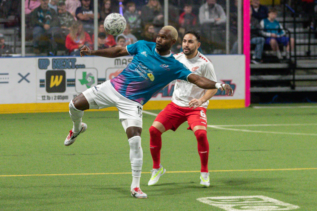 St. Louis Ambush forward Franck Tayou against the Kansas City Comets