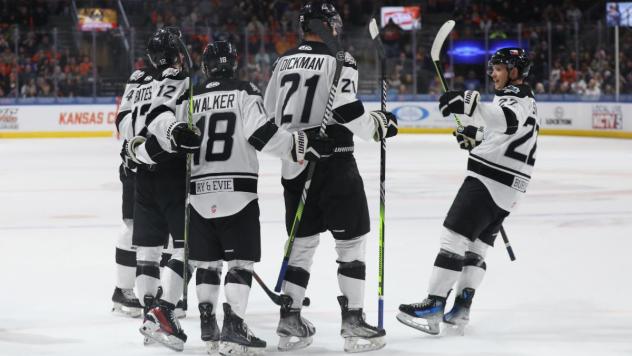 Wichita Thunder celebrate a goal