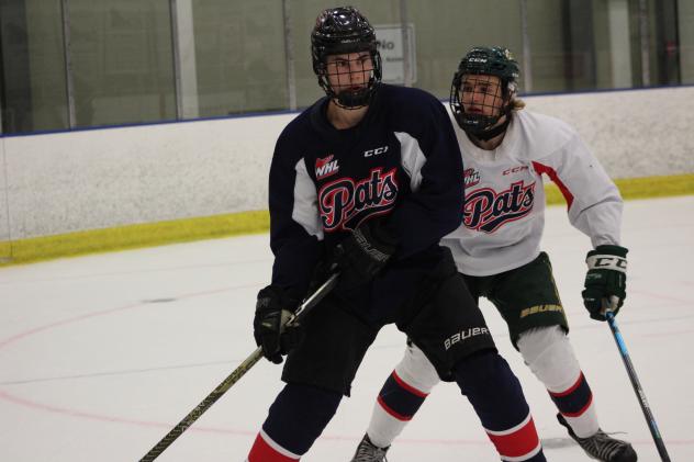 Defenceman Dylan LeBret training with the Regina Pats