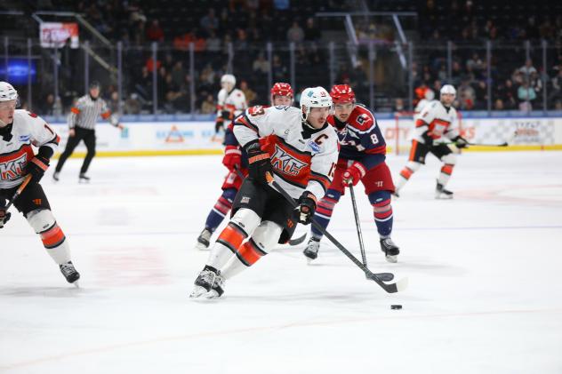 Kansas City Mavericks forward David Cotton vs. the Allen Americans
