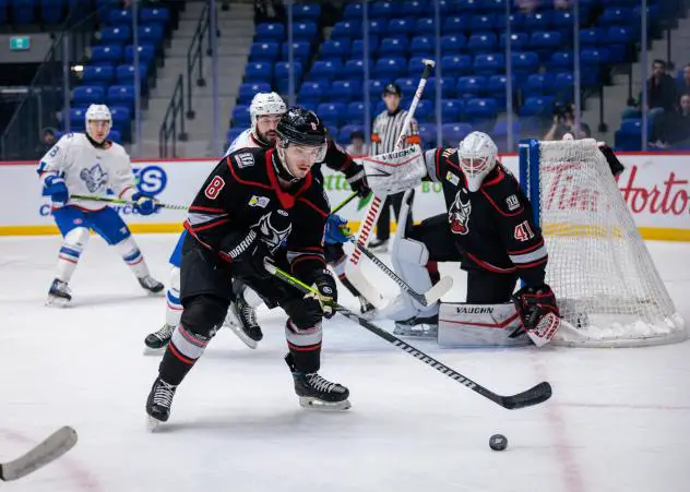 Adirondack Thunder's Ryan Conroy and David Fessenden on game night