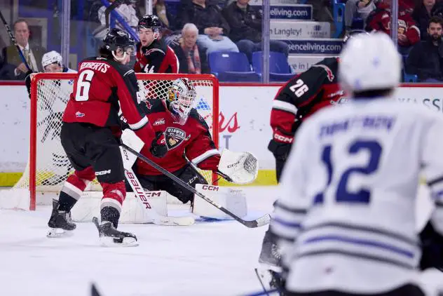 Vancouver Giants goaltender Burke Hood