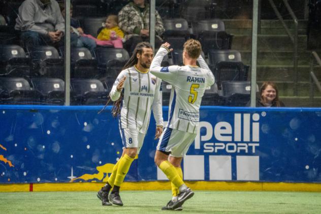 San Diego Sockers' Drew Ruggles and Ben Ramin on game night