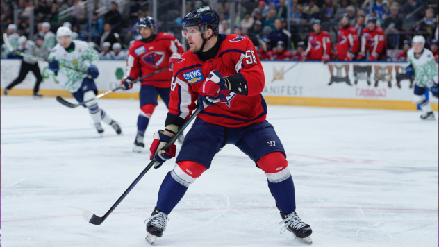 South Carolina Stingrays' Andrew Perrott on game night