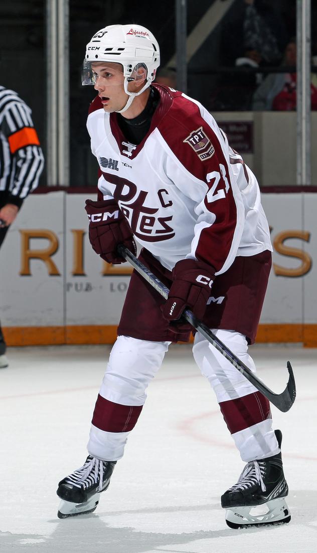Peterborough Petes forward Jonathan Melee