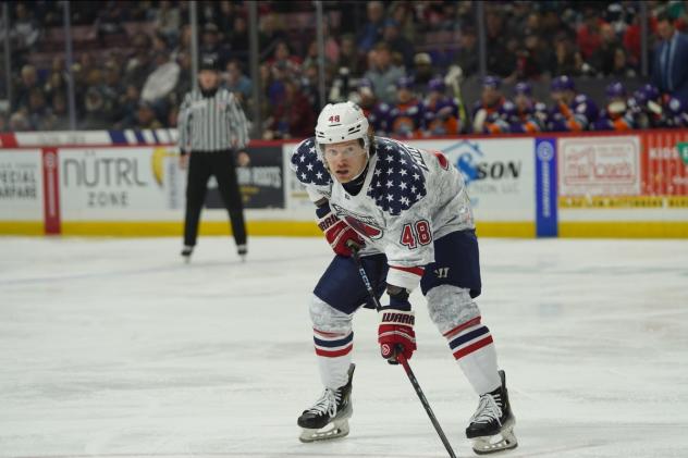 South Carolina Stingrays forward Erik Middendorf