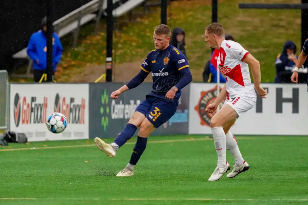 Defender Stephen Turnbull with Rhode Island FC