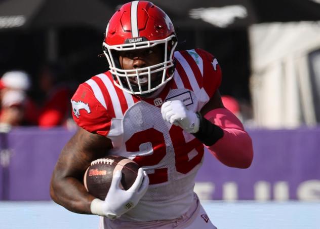 Calgary Stampeders running back Dedrick Mills