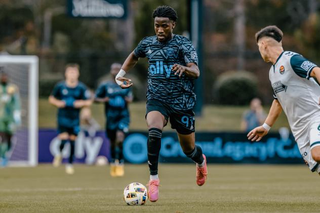 Forward Jonathan Nyandjo with Crown Legacy FC