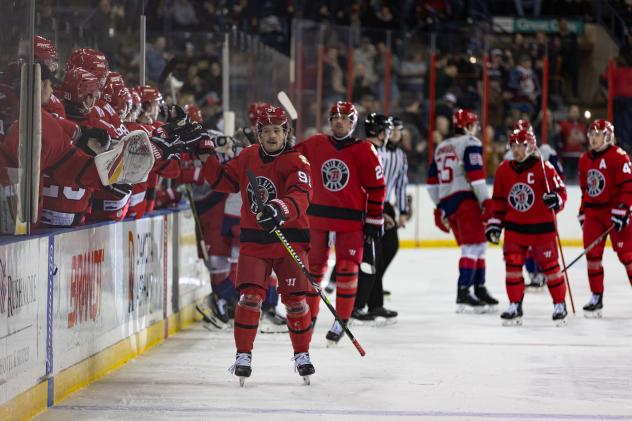 Rapid City Rush celebrate win