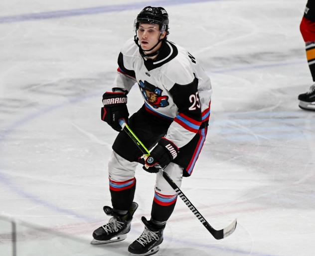 Forward Jared Westcott with the Bloomington Bison