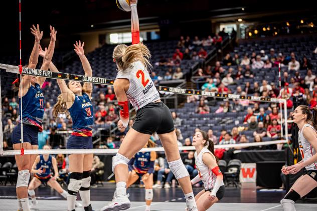 Columbus Fury opposite hitter Izabella Rapacz