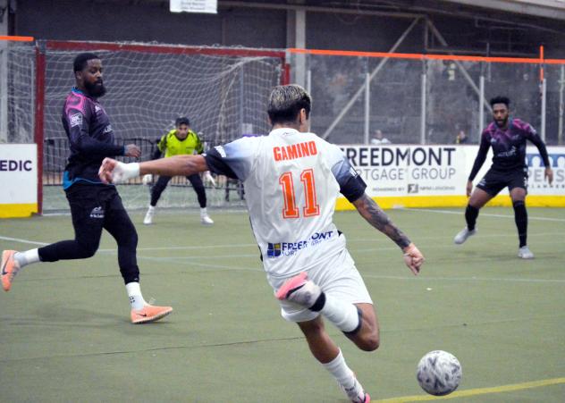 St. Louis Ambush defend against the Harrisburg Heat