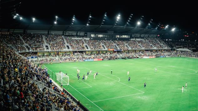 A Louisville City FC match at Lynn Family Stadium