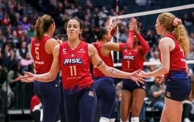 Grand Rapids Rise setter August Raskie
