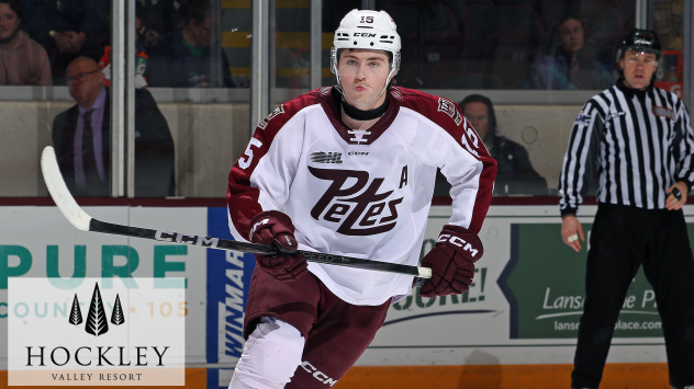 Peterborough Petes defenceman Carson Cameron