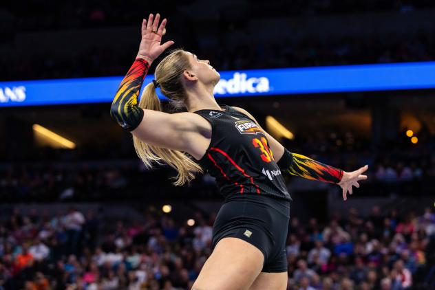 Columbus Fury's Morgan Lewis in action