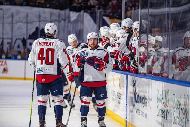 South Carolina Stingrays' Troy Murray and Ryan Hofer on game night