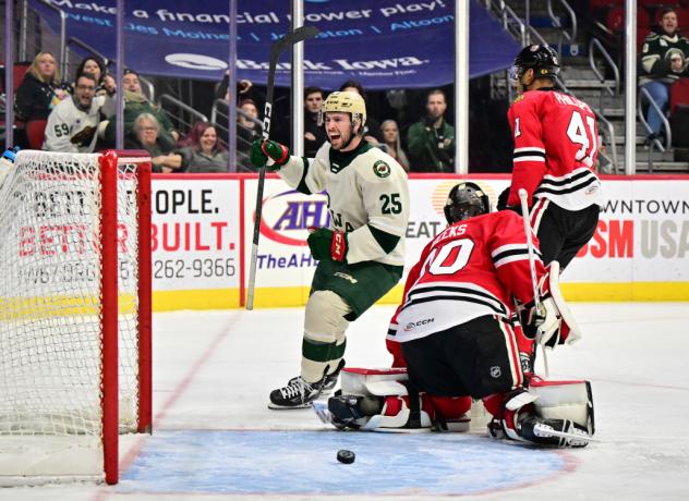 Forward Sammy Walker with the Iowa Wild