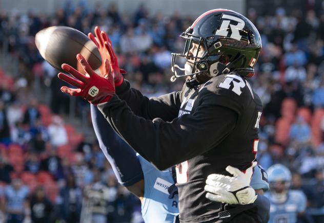 Receiver Dominique Rhymes with the Ottawa RedBlacks