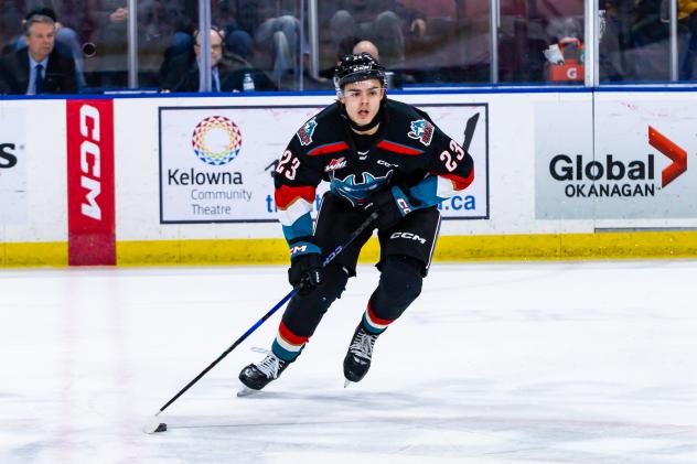 Hayden Paupenikis of the Kelowna Rockets