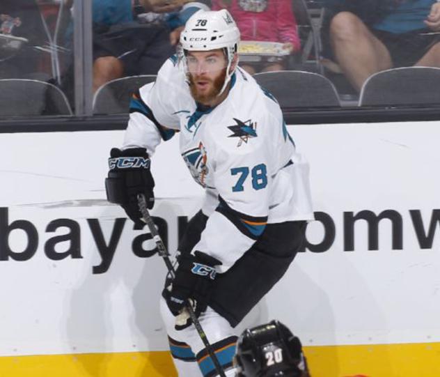 Forward Bryan Moore with the San Jose Barracuda