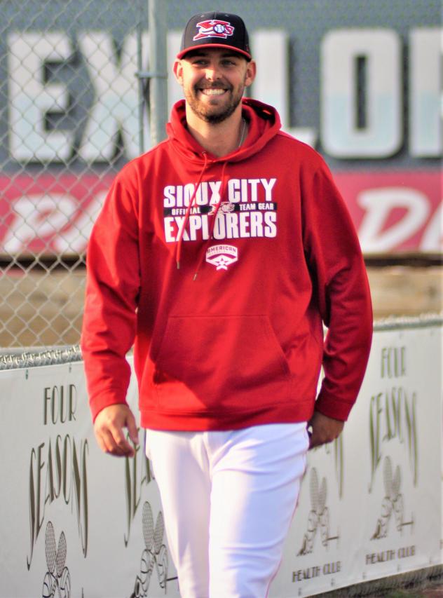 Sean Rackoski with the Sioux City Explorers