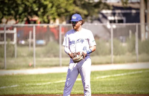 Infielder Joey Wright with the Garden City Wind