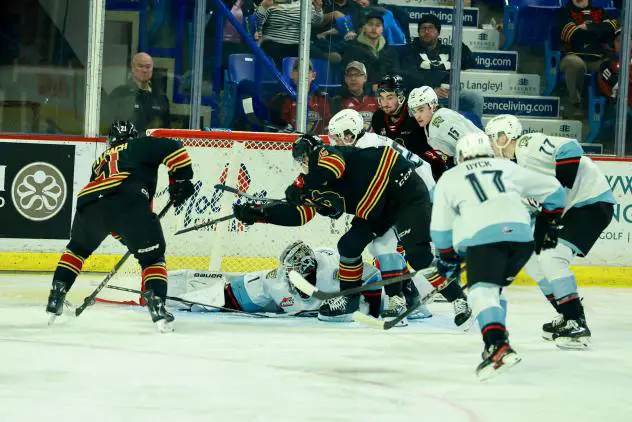 Vancouver Giants battle the Portland Winterhawks