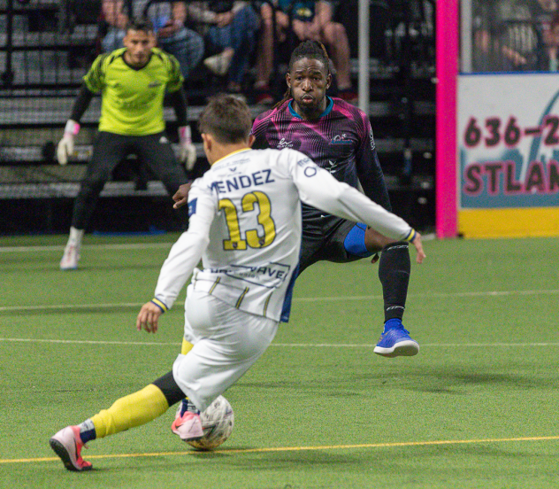 San Diego Sockers' Sebastian Mendez in action