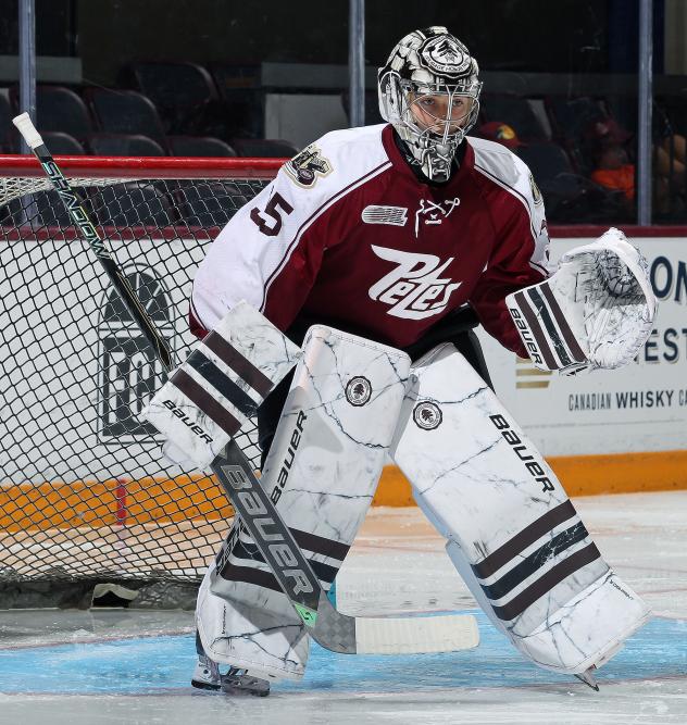 Peterborough Petes goaltender Dylan Lee-Stack