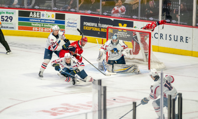 Springfield Thunderbirds goaltender Colten Ellis vs. the Grand Rapids Griffins