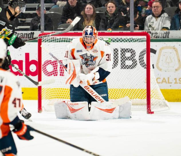 Flint Firebirds goaltender Nathan Day