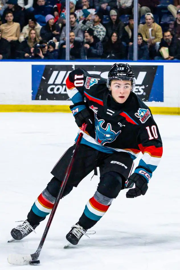 Will Sharpe of the Kelowna Rockets