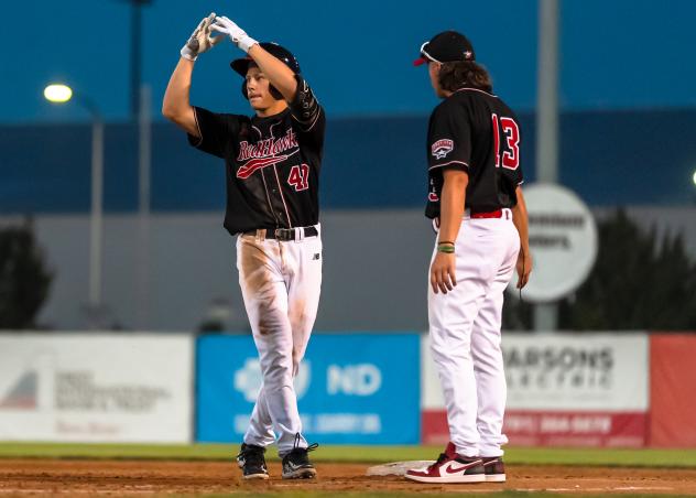 Fargo-Moorhead RedHawks infielder Michael Hallquist