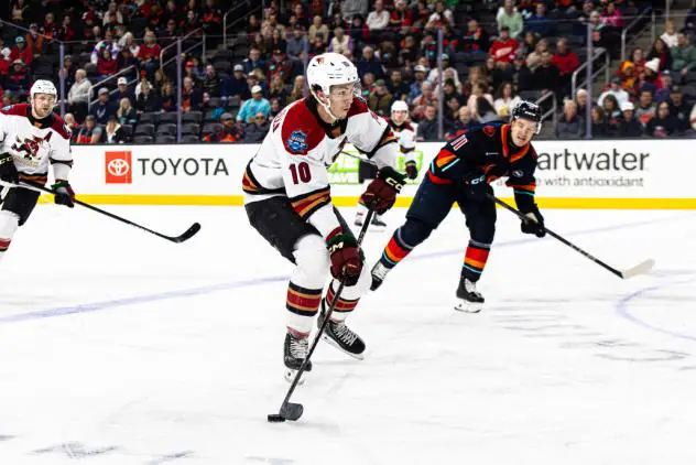 Tucson Roadrunners defenseman Maveric Lamoureux