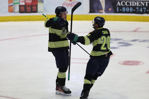 Florida Everblades' Oliver Chau on game night