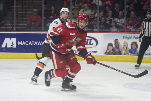 Grand Rapids Griffins' Ondrej Becher on game night